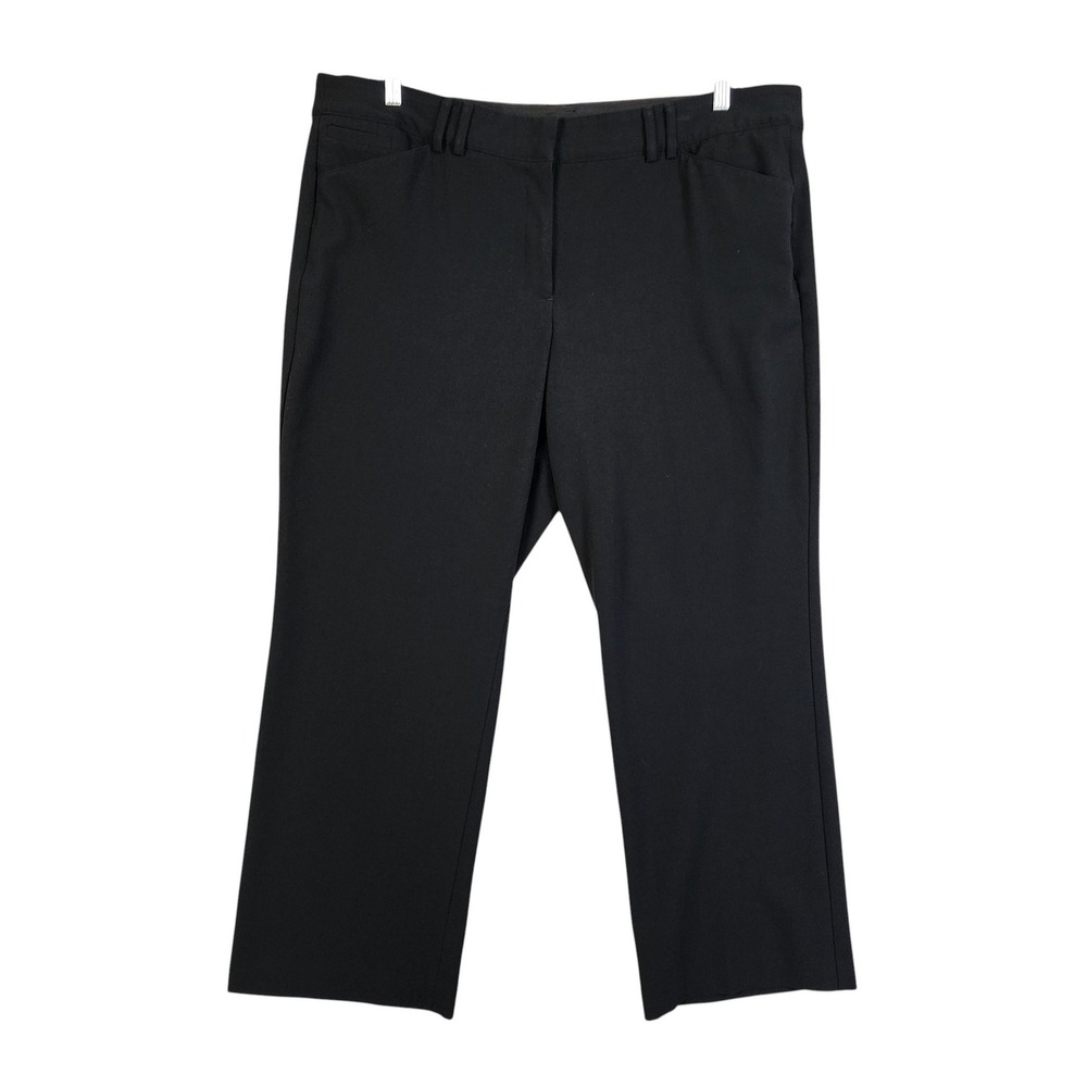 Lane Bryant Womens Trouser Pants Plus Size 22 Black Stretch Workwear Slacks